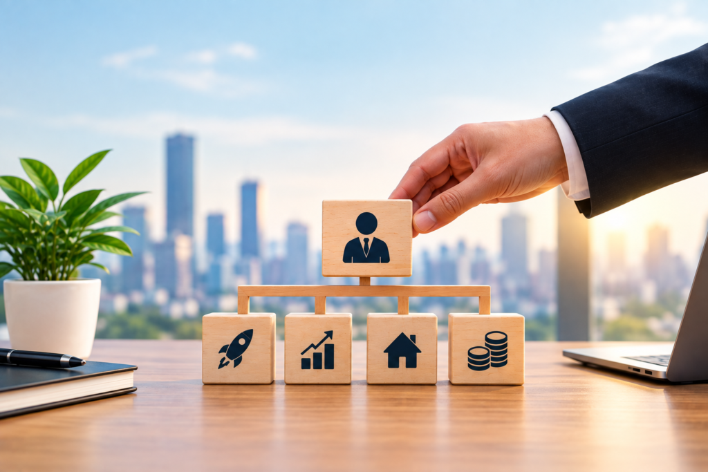 Holding company structure for startup founders